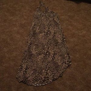 Cheetah halter top dress
